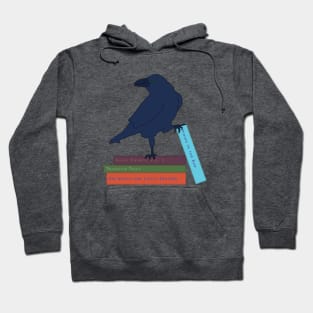 Reading Raven Book Crow Hoodie